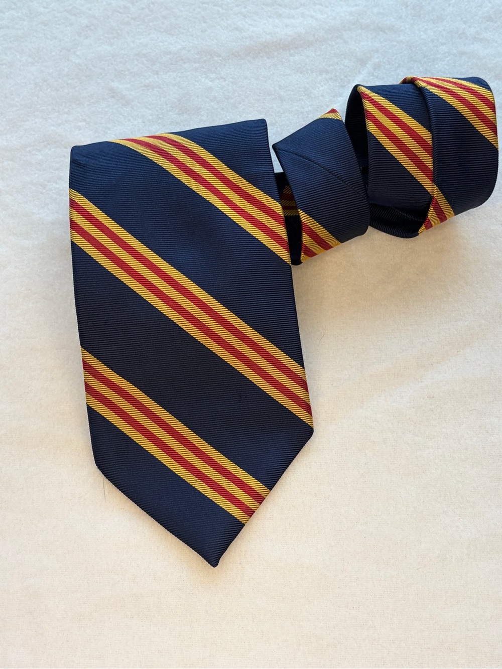 Vintage Wm. Chelsea Ltd Custom Necktie Striped Regimental Academia Ivy League
